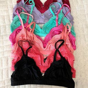 Lot of 7: Cosabella Dolce bralettes - size medium